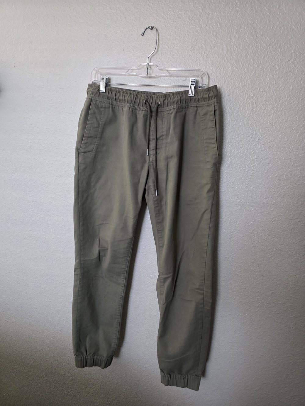 Banana Republic Aiden Fit Olive Green Drawstring Joggers
